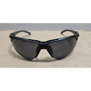 Adidas Men's Matte Black Semi-Rimless Wrap Sunglasses  SP0042-02A79 **NICE!**